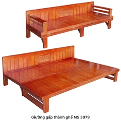 giường gấp đa năng gỗ xoan ta 1M6 GGXT-1650