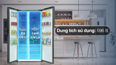 Tủ lạnh Toshiba Inverter 596 lít Side By Side GR-RS780WI-PGV