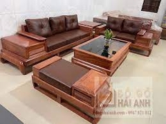 Bộ bàn ghế sofa hương đá chân quỳ HDG1200