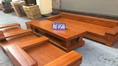Bộ bàn ghế sofa đối gỗ sồi hộp 2M3-TT