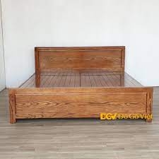 Giường ngủ gỗ sồi 1M8 cao cấp vai 25CM GS-1900