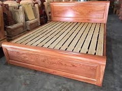 Giường ngủ gỗ cẩm hồng 1M6 VAI 25 CH16-2000