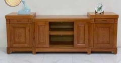 Kệ cân chữ U gổ sồi nga mầu óc chó HP2M4