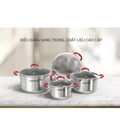 nồi lẽ xửng 22cm inox 5 đáy SUNHOUSE SHG22