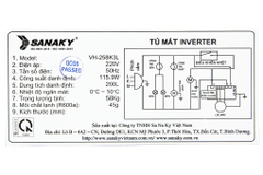 Tủ mát Inverter Sanaky VH-308W3L 300 lít