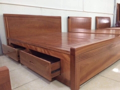 Giường ngủ gỗ Veneer hương xám giát phản 1M8