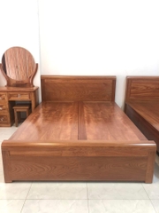 Giường Ngủ gỗ Veneer hương xám giát phản 1m6v25Cm