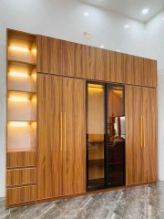 Tủ quần áo MDF phủ melamin cao cấp 2mx2m4 liền góc