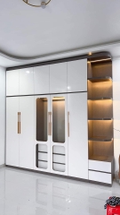 Tủ quần áo MDF phủ melamin cao cấp 2mx2m4 liền góc