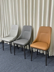 Bộ bàn ăn tân cổ C24 và 6 ghế Domino G17 nhập khẩu