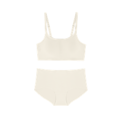 SET SEAMLESS DAILY STRAP BRA  WITH HOOK&EYES