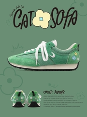 Giày Cat & Sofa Emoji Runner Green 2025