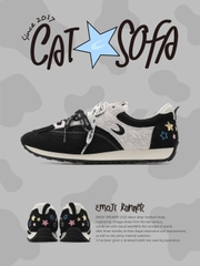 Giày Cat & Sofa Emoji Runner Black 2025