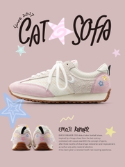 Giày Cat & Sofa Emoji Runner Light Pink 2025