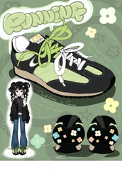 Giày Cat & Sofa Emoji Runner Green Black 2025