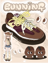 Giày Cat & Sofa Emoji Runner Brown 2025