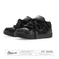 Giày Cat & Sofa Dread Locks Destruction Lace All Black