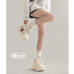 Giày Cat & Sofa Campus Grafiti Chunky Sneaker Cream White