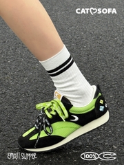 Giày Cat & Sofa Emoji Runner Green Black 2025