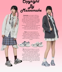 Giày Chunky Sneaker MASOOMAKE 2024 White Panda