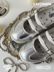 Giày Cat & Sofa Mary Jane Silver