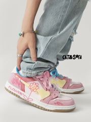 Giày Cat & Sofa Dunk Flower Pink