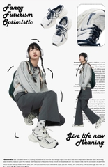 Giày Chunky Sneaker MASOOMAKE 2024 White Panda