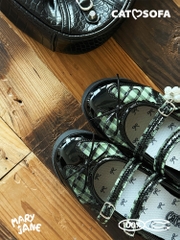 Giày Cat & Sofa Mary Jane Moss Green
