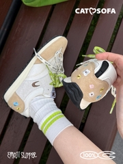 Giày Cat & Sofa Emoji Runner Beige Kaki 2025