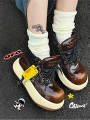 Giày Cat & Sofa UFO Boots Brown