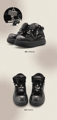 Giày Cat & Sofa UFO Boots All Black Silver