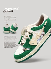 Giày Cat & Sofa Dunk Rose Green