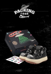 Giày Cat & Sofa UFO Boots Black Gum Silver