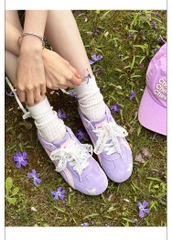 Giày Cat & Sofa Emoji Series Bướm Tím