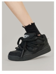 Giày Cat & Sofa Dread Locks Destruction Lace All Black