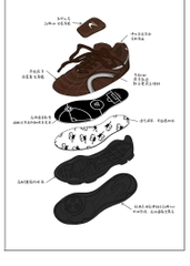 Giày Cat & Sofa Football Chocolate