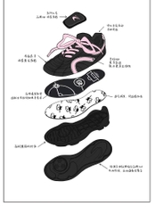 Giày Cat & Sofa Football Black Pink