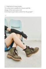 Giày MASOOMAKE Classic Martin Boots Army Green