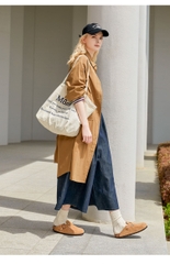 Dép Devo Life Boston Clogs Suede Leather