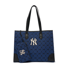 Túi MLB Diamond Monogram Jacquard Shopper Bag New York Yankees Navy