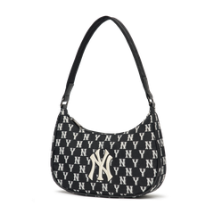 Túi MLB Classic Monogram Jacquard Hobo Bag New York Yankees Black