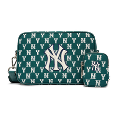 Túi MLB Classic Monogram Jacquard Crossbody Bag New York Yankees D.Green