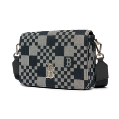 Túi MLB Checkerboard Jacquard Cross Bag Boston Red Sox Black