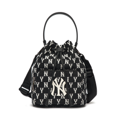 Túi MLB Classic Monogram Jacquard Bucket Bag New York Yankees Black