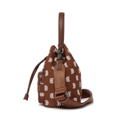 Túi MLB Classic Monogram Jacquard Bucket Bag Boston Red Sox Brown