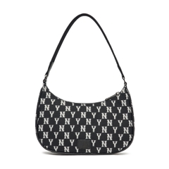 Túi MLB Classic Monogram Jacquard Hobo Bag New York Yankees Black