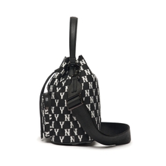 Túi MLB Classic Monogram Jacquard Bucket Bag New York Yankees Black