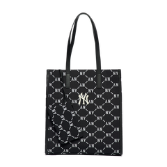 Túi MLB Diamond Monogram Jacquard Tote Bag New York Yankees Black