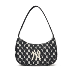 Túi MLB Classic Monogram Jacquard Hobo Bag New York Yankees Black