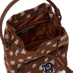 Túi MLB Classic Monogram Jacquard Bucket Bag Boston Red Sox Brown